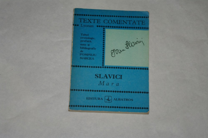 Slavici - Mara - Texte comentate - 1975