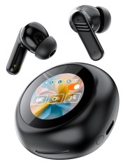 Casti wireless bluetooth 5.4, HUOVA&reg; , In-Ear, ANC, ENC anulare dubla a zgomotului, calitate a sunetului HiFi, design cu ecran tactil LED full color,