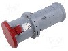 Conector alimentare AC, IEC 60309, IP44, 63A, 415V AC, 4 pini, AMPHENOL - 2CMA166850R1000