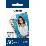 Hartie foto Canon ZINK pentru Zoemini, 5x7.6 cm, 50 bucati adezive