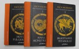 PERCY JACKSON SI OLIMPIENII, VOL. I (HOTUL FULGERULUI) - VOL. II (MAREA MONSTRILOR) - VOL. III (BLESTEMUL TITANILOR) de RICK RIORDAN, 2014 , * PREZINT