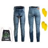 Cumpara ieftin Pantaloni Moto Barbati Jeans W-TEC Grandus EVO FitLine Training