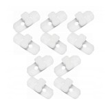 Set 10 clipsuri ornament Mercedes W124/E-Class, 12.84-06.1996, for narrow crom strip in larg ornament, lateral ornamente, 10 bucati,