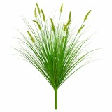 Planta artificiala decorativa tip coada vulpii, 100 cm, 12 spice, verde