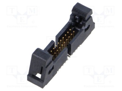 Conector SAMTEC şiruri pini tată PIN 20 1,27mm aurit SMT soclu foto