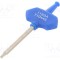 Cheie Torx&reg; TX10 KING TONY, Lungime totală 84mm, Lungime element de lucru 45mm