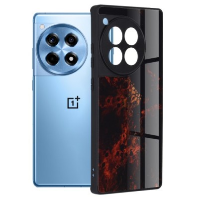 Husa pentru OnePlus 12R - Techsuit Glaze Series - Red Nebula foto