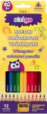 Set 12 creioane colorate pastel cu ascutitoare | Strigo