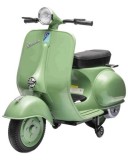 Scuter electric Piaggio VESPA 150 VL1T 110W 12V 10Ah, roti moi, scaun tapitat, culoare verde