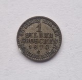 Prusia Statele Germane 1 Groschen 1870 km # 485 moneda din argint, Europa