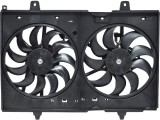 GMV radiator electroventilator Nissan X-Trail (T31), 2007-2014, motor 2.5, benzina, 2.0 dci, diesel, 340/340 mm; (4 +4) pini