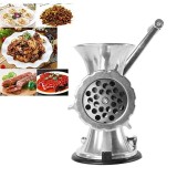 Cumpara ieftin Masina de tocat manuala, multifunctionala, din inox, fixare cu ventuza, instalare si curatare usoara, gri