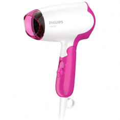 Uscator par Philips BHD003 / 00, DryCare Essential, 1400W, Maner rabatabil, alb / roz