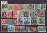 1900-1950 Taxa de plata lot 30 valori, Istorie, Stampilat