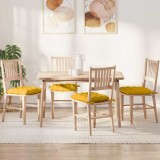 Cumpara ieftin Perne de Sezut 4 pcs Galben Deschis 40 x 40 x 6 cm