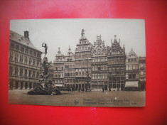 HOPCT 69611 PIATA GRAND PLACE-ANVERS/ANTWERPEN BRUXELLE 1938 BELGIA -CIRCULATA foto