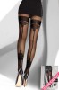 LIV445-1 Ciorapi tip dres din material fin cu diferite modele - stil gothic, LIVIA CORSETTI