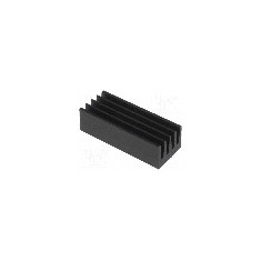 Radiator extrudat, aluminiu, 21mm x 8mm, neagra, FISCHER ELEKTRONIK - ICKSMDF21SA