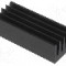 Radiator extrudat, aluminiu, 21mm x 8mm, neagra, FISCHER ELEKTRONIK - ICKSMDF21SA