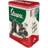 Cutie metalica cu capac etans - Vespa, Nostalgic Art Merchandising