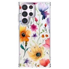 Husa personalizata pentru samsung galaxy s24 ultra, magsafe atasare magnetica, antisoc, model floral 1