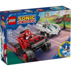 LEGO&reg; Sonic The Hedgehog - Masina lui Silver vs Camionul gigant al lui Knuckles (77118)