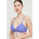 Hollister Co. sutien de baie culoarea violet, cupa usor rigidizata