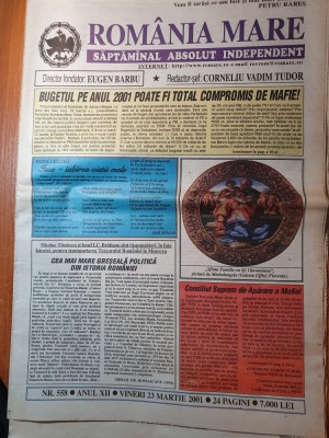 ziarul romania mare 23 martie 2001 foto