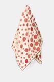 Furla eșarfă de mătase culoarea portocaliu, cu imprimeu, WT00021.BX3854.2673S4401