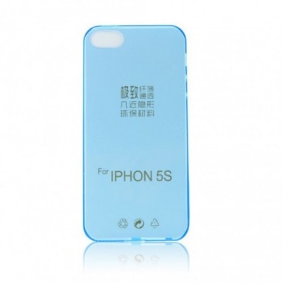 Husa Silicon Ultra Slim Apple iPhone 5/5S Albastru foto