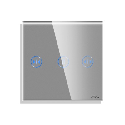Panou Intrerupator Jaluzele cu Touch Mini din Sticla LUXION SmartElectro IntelligentHouse foto