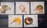 Portugalia 2000 păsări flamingo, vulturul auriu, serie 5v nestampilat