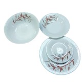 Set de Masa 12 Persoane 2x19 AL2050 Opal Alb Frunze 38 piese ARTC