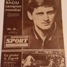 Revista - SPORT (Dinamo,Petrolul Ploiesti,etc...) nr.18/septembrie/1967)