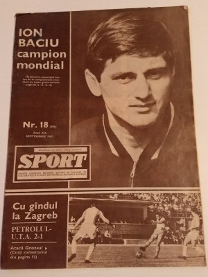 Revista - SPORT (Dinamo,Petrolul Ploiesti,etc...) nr.18/septembrie/1967) foto