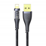 USAMS - Icy Series Cablu de date (US-SJ571) - USB la Lightning, 1.2m - Negru