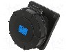Conector alimentare AC, IEC 60309, IP67, 63A, 230V AC, 3 pini, PCE - 433-6XS