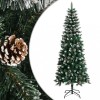 VidaXL Brad de Crăciun artificial cu suport, verde, 210 cm, PVC