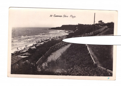 CP Carmen Silva - Plaja, necirculata, datata 1943, stare foarte buna foto