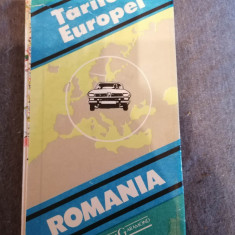 Romania - Harta turistica si rutiera , 1995