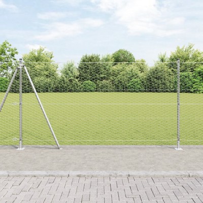 Gard hexagonal vidaXL 1.2x100 m Oțel galvanizat foto