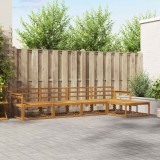 vidaXL Set de canapele de exterior 5 pcs natural Lemn Solid de Acacia 3367427