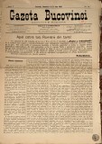 GAZETA BUCOVINEI/ CERNAUTI DUMINICA 9 IULIE 1895/ ANUL V, Nr.54 , patru PAGINI/ STAMPILA VECHE ANII &#039;20