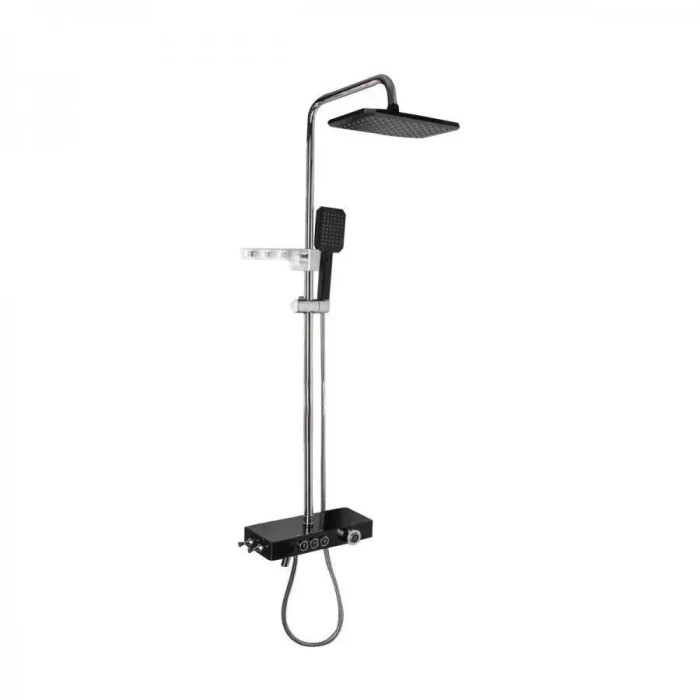 Coloana Dus Afisaj LCD Inox Negru Argintiu SJG/003 ModernLight Concept