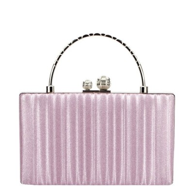 Geanta roz, clutch cu maner BME-622 05 foto