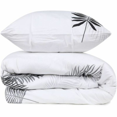 Set husă de pătură Gri Pat 200 3 Piese foto