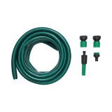 Set rola furtun gradina 19mmx7.5m cu adaptor 3/4-1/2, conectori, cap reglabil 1/2