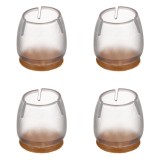Capace de protectie pentru picioare de mobila, Transparente, &Oslash;17-21mm, Set 4 buc, CMCLASS