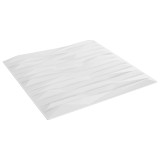 vidaXL Panouri de perete 12 pcs Piatra Alba 50 x 50 cm Spumă XPS 42046044