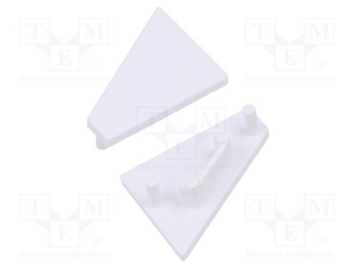Obturator LED alb pentru profile 20 buc ABS GEN2 CORNER14 TOPMET foto